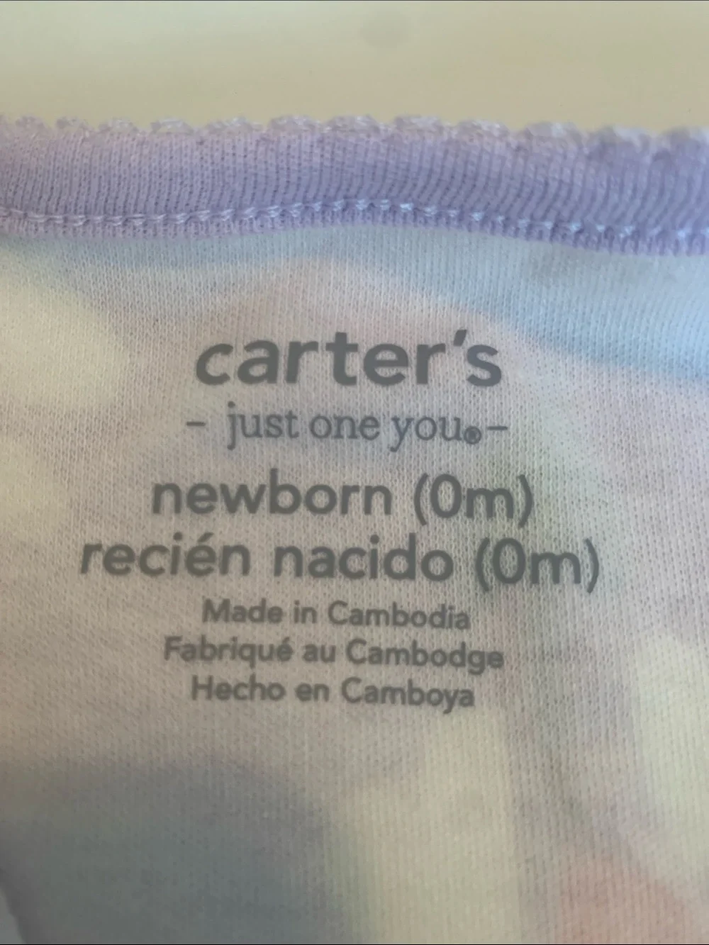 Carters nwt lavender